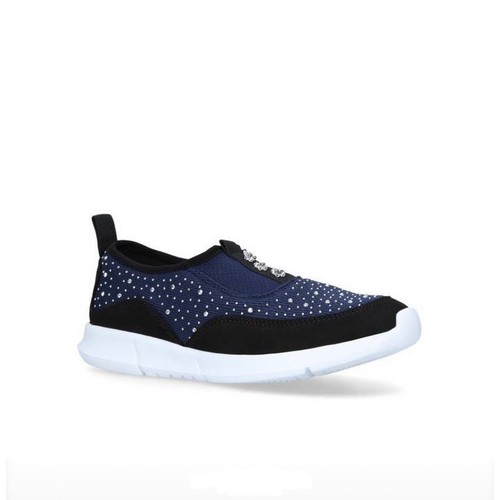Carvela Women’s Comfort Navy Chrissy Embell Slip On Sneaker 9.5 (EUR 40.5) - Picture 2 of 5