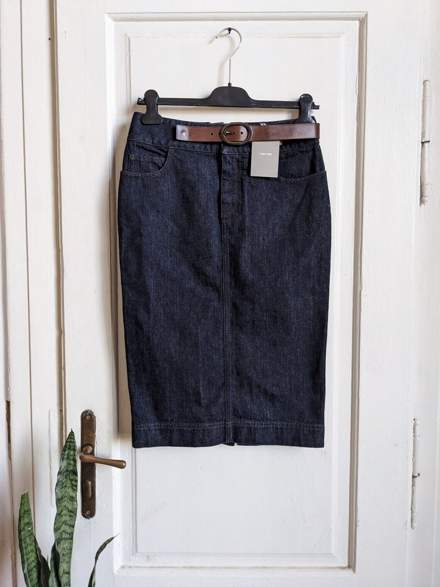 【送料&関税込】Tom Ford Denim Midi Skirt NWT Tom Ford Denim Womens Skirt | eBay