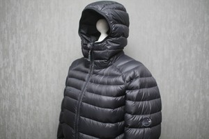 Mammut Women's 750+ Cinza Escuro Temperatura acolchoada Casaco Com Capuz Para Baixo Tamanho Xl | eBay