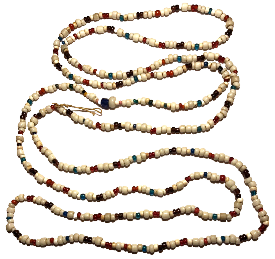 60inch 1800s Columbia River Native American Fur Trade Glass Seed Bead