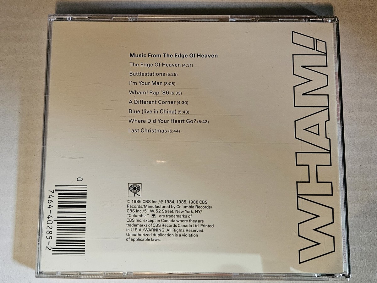 Wham CD Music from the Edge of Heaven | eBay