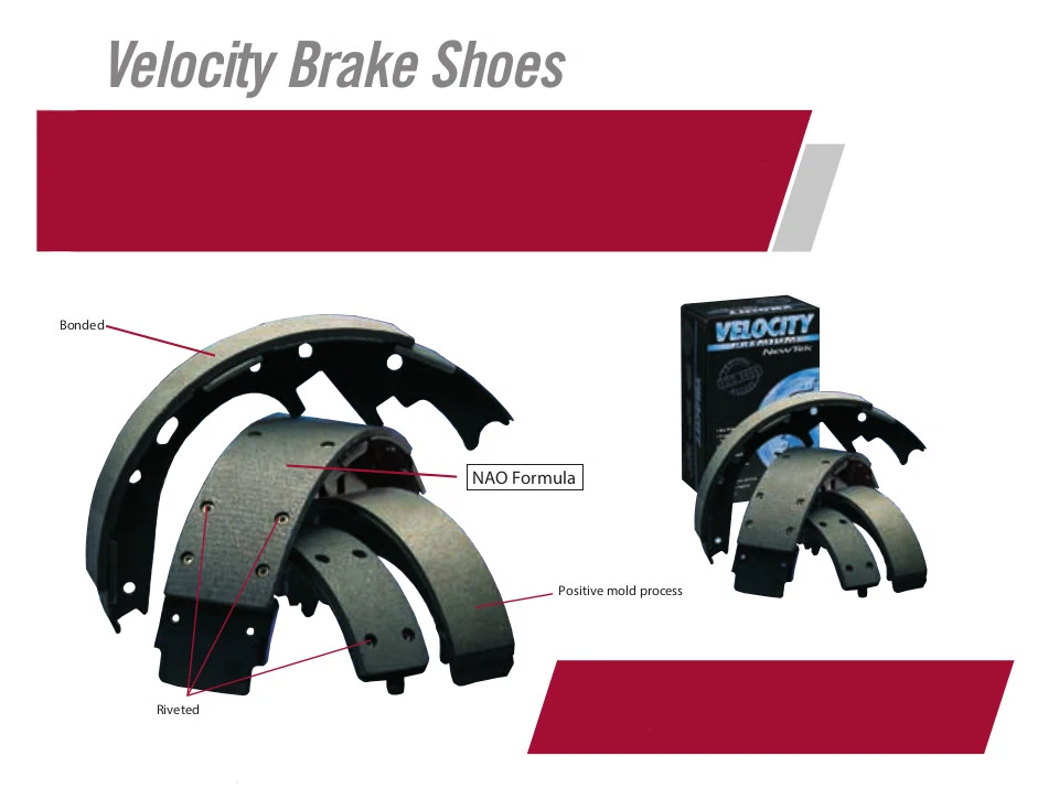 NB551 REAR Bonded Drum Brake Shoe Fits 85-88 Chevrolet Nova - Изображение 4 из 4