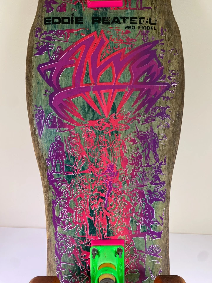 Vintage Alva Eddie Reategui Pro Series Skateboard all Original - Ultra Rare 80's - Image 2 of 4