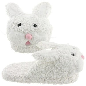 black bunny slippers
