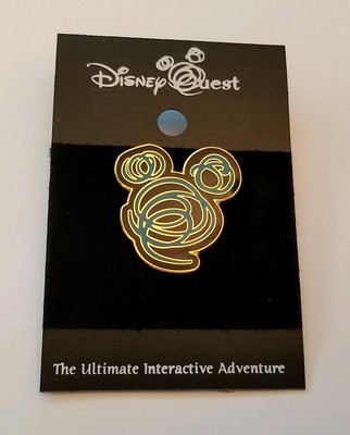 Walt Disney Pin Disneyquest Quest Logo Ebay