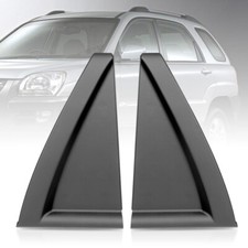 2x Pillar Panel Rear Door Window Delta Molding Cover For 2005-2010 Kia Sportage