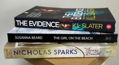 3 Paperbacks/Sparks/Slater/Beard/Fiction Books/Novels