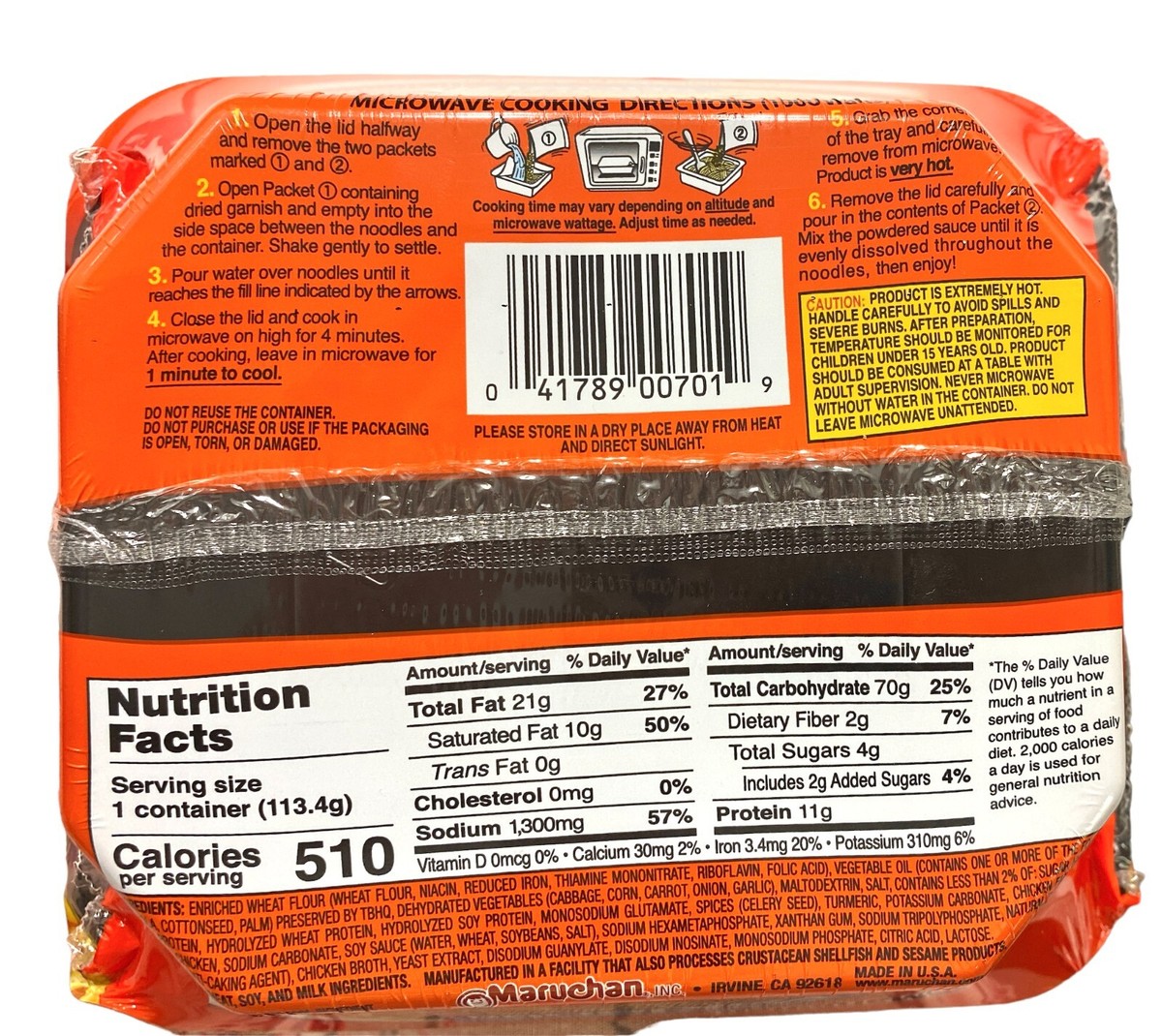 Maruchan Yakisoba Chicken flavor, Japanese Home Style Noodles, 4