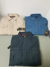 New LEE Fleece Lined 100% Cotton Mens Shirt.   3 Colors To Choose.  Retail 60.00
