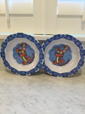 Set of 2 Disney Vintage Tigger 7.75" Zak Designs melamine bowls