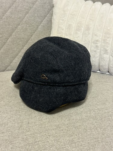 Göttmann Jackson-K Wool Flat Cap XXL 63 Black Ear Flaps Plaid Lining Germany - Picture 6 of 10