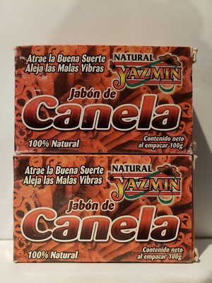 CINNAMON SOAP/JABON DE CANELA  100GRS (2 Pack) ''Good Luck & Energy,Healthy Skin''