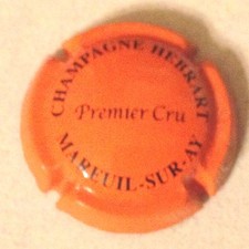 Capsule de champagne HEBRART petites lettres (8. orange et noir)
