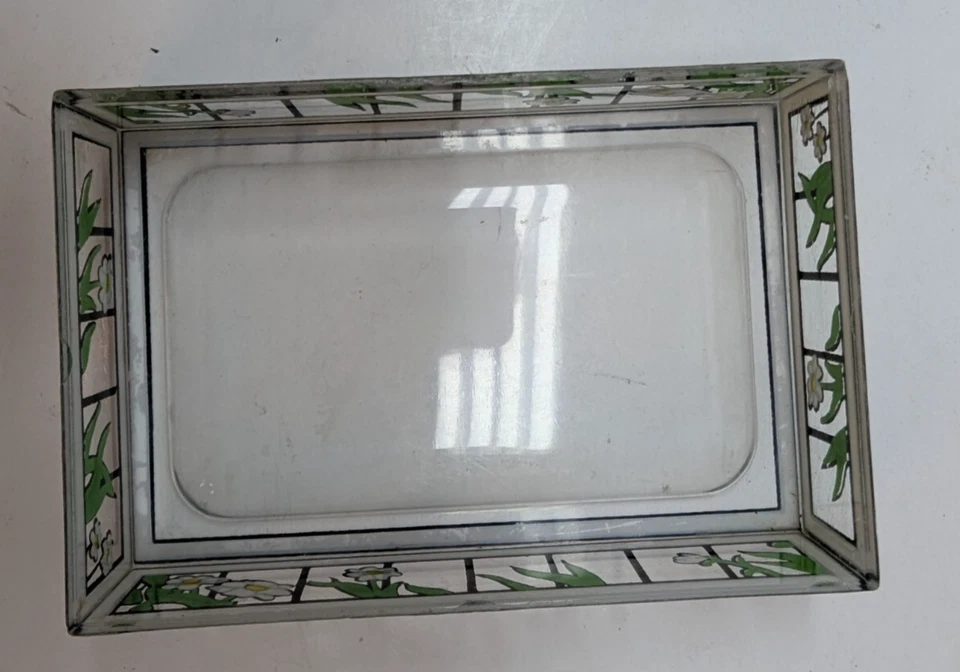 Cubierta de Jabonera Vintage 5 x 3 Pulgadas Floral Geométrica Rectángulo Margarita Plástico Foto 4 de 4