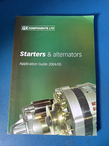 QX COMPONENTS STARTER UND LICHTMASCHINEN TEILEKATALOG 2004 2005