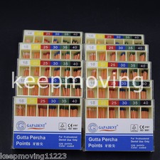 10 Boxes Dental Gapadent Gutta Percha Points 15-40 120 Pcs/box