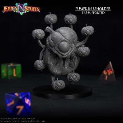 Pumpkin Beholder by Epics N Stuffs | D&D | DnD | Print on Demand
