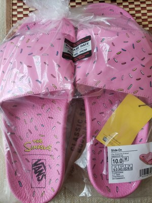 vans simpsons slides donut