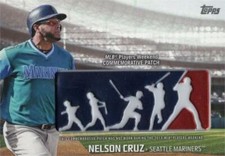 Nelson Cruz baseball card 2018 Topps Players Weekend Commemorative Patch #PWPNC