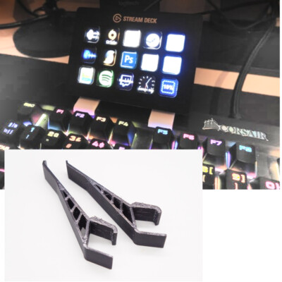 Angled Keyboard Mount for ELGATO Stream Deck MK.1 to Corsair K70, K100, K95 RGB
