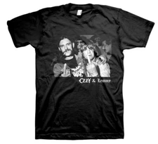 New Ozzy Osbourne & Lemmy Hellraiser Motorhead Heavy Metal T-Shirt badhabitmerch