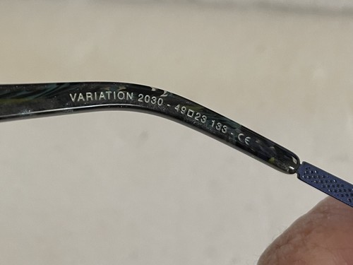 Jean Lafont Eyeglass Frames Blue-Purple/Paris Variation 2030 49-23-133 France - Picture 3 of 12