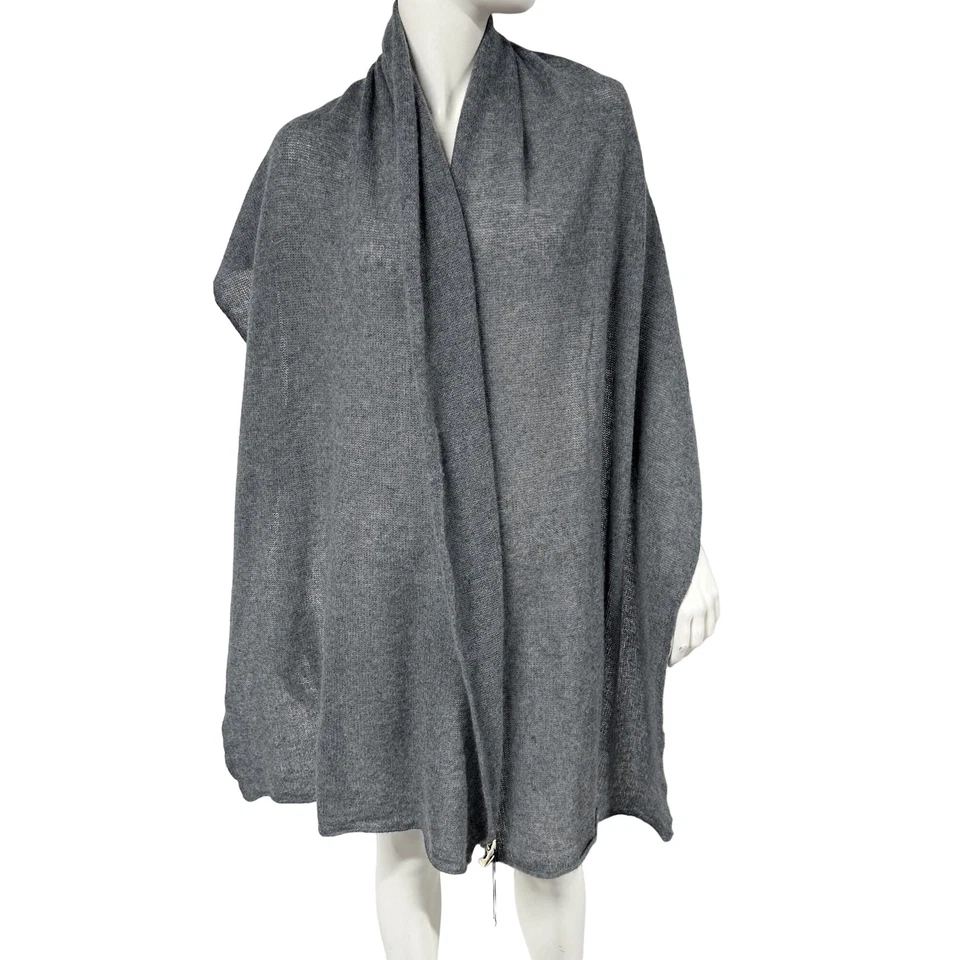 Ugg Australia Pure Cashmere Grey Wide Scarf NWT Womens - Imagem 2 de 4