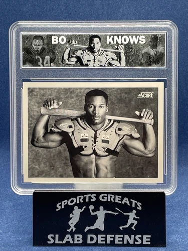 BO JACKSON 1990 Score #697 Royals Raiders BO KNOWS in CUSTOM SLAB