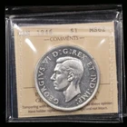 1946 $1 ICCS MS62 *Quad HP* Canada Silver Dollar Blast White Scarce 4xHP