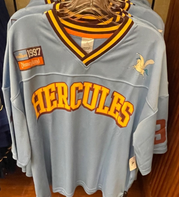Disney Hercules 1997 ゲームシャツ2xl Disney Parks Hercules 1997 Hercules Disneyland Baseball Jersey XS