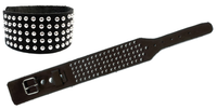 The Rock Shop Lederarmband - Braille Schwarz