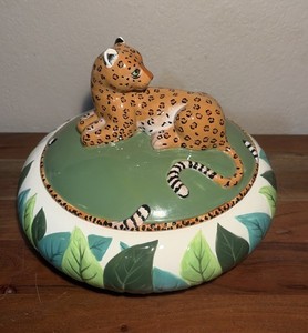 リンチェイス　Lynn Chase Jaguar Jungle 大型ボウル Lynn Chase Porcelain 14