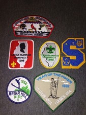 BSA Patches-lot . 1 is 1950s some 90s 2 shirt pins. !!!!!