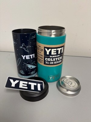 Aquifer Blue YETI® Tall Can Colster® Rambler® - Authentic NEW Rare
