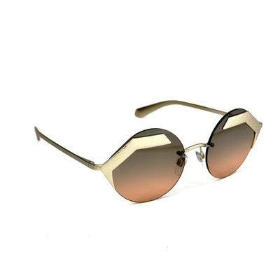 BVLGARI SERPENTEYES Brushed Gold Orange Metal Round Scales Sunglasses BVLGARI BV6089 6089 SERPENTEYES Brushed Gold Orange Metal  main image 2