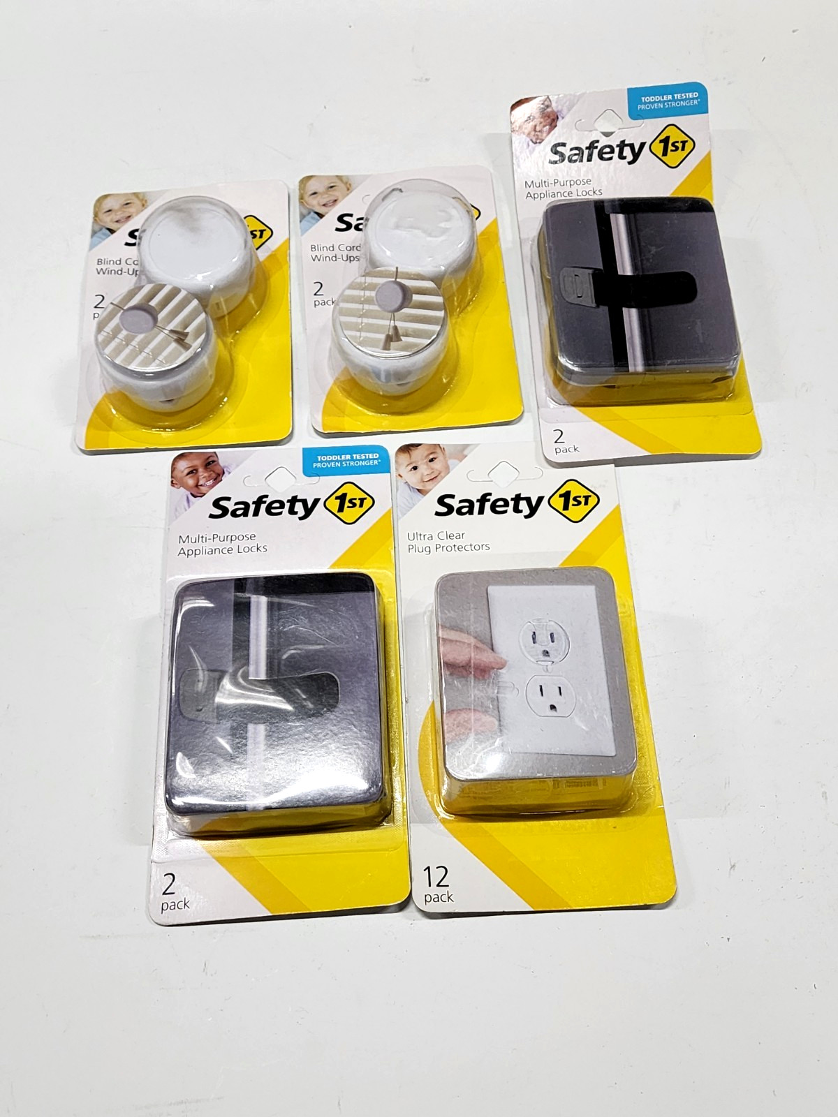 Safety 1St Products Bundle 2 Blind Cord Pks, 2 Appliance Lock Pks, 1-12 Plug Pk