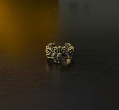 Chrome Hearts Double Floral Ring Size 10