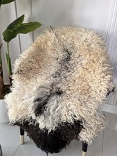  100 Natural Gotland Sheepskin Rug,sheepskin Pelt,Natural Color,White,Mink.
