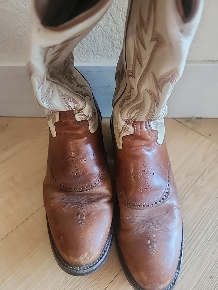 Tony Lama Men's Rosston 16" Buckaroo Cowboy Boots Brown | Leather Upper Square Toe Western Heel