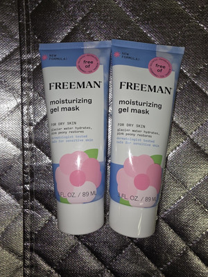 Freeman Moisturizing Gel Face Mask For Dry Skin 3 fl oz (89 ml) Ea Lot Of 2