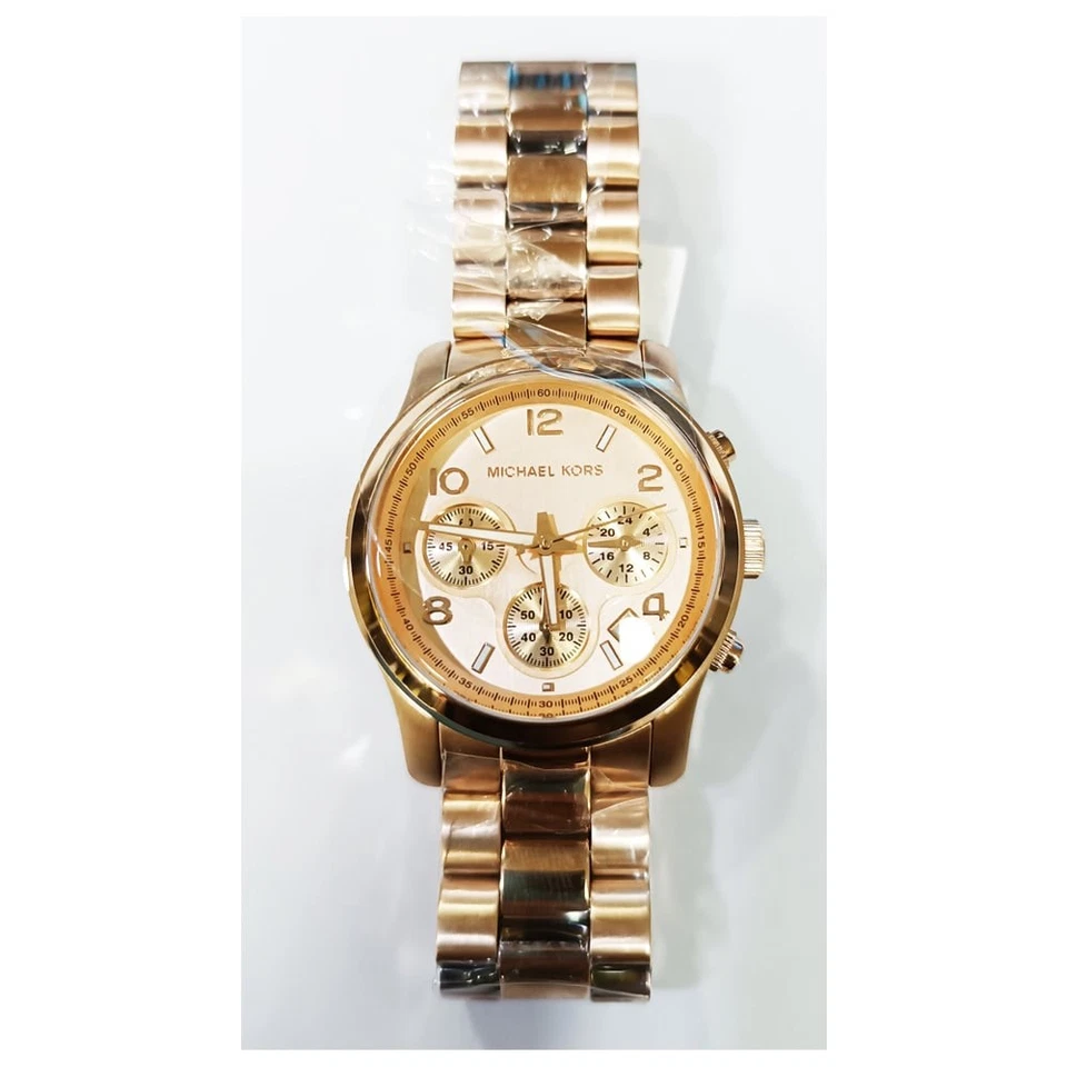Damenuhr MICHAEL KORS RUNWAY MK7324 Chrono Edelstahl Gold Rose - Bild 1 von 1