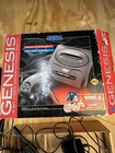 Vintage Sega Genesis Model 2 Console Tested w/ Games Sonic 2 Aladdin Animaniacs