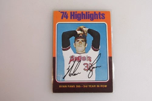 1975 Topps #5 Nolan Ryan Highlights Baseball Card VG/EX Condition