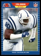 1989 Pro Set Ezra Johnson Indianapolis Colts #551
