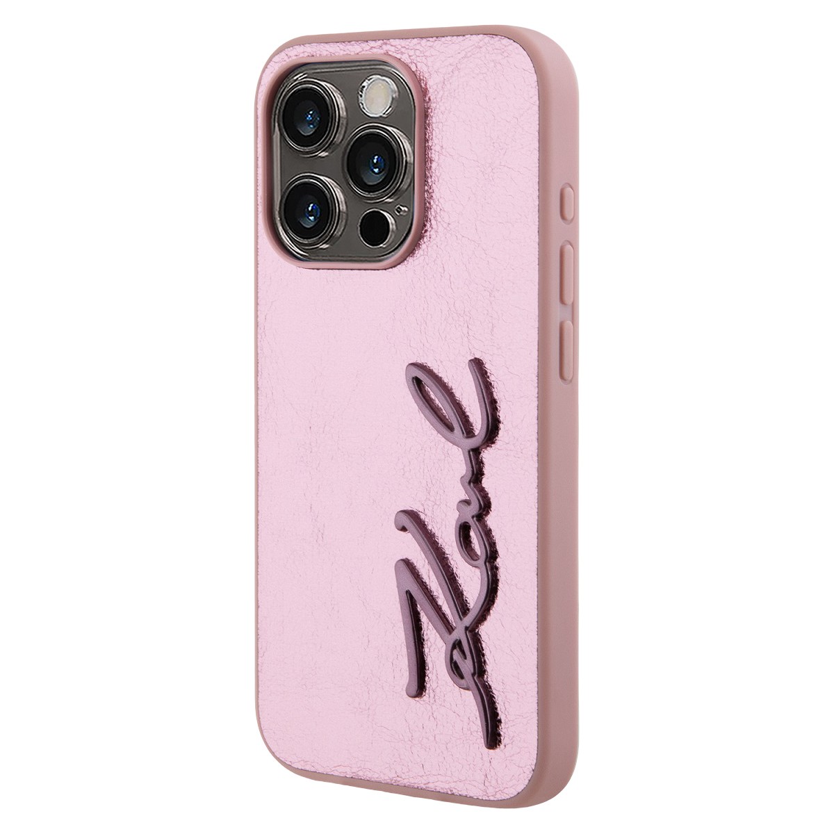 Coque Karl Lagerfeld rose iPhone 15 Pro Max l'accessoire mode urbain