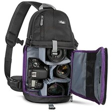 Camera Sling Bag - Backpack for Canon, Nikon, Sony  GoPro DSLR  Mirrorless
