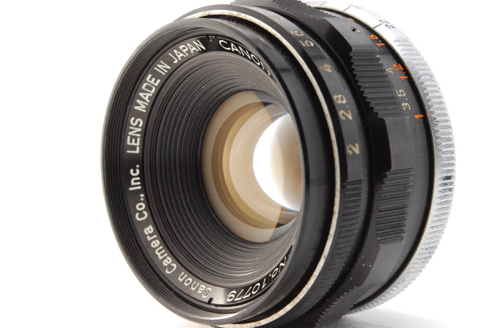 [Exc+5/estuche] Lente gran angular Canon 35 mm F/2 MF L39 LTM tornillo Leica de JAPÓN Foto 4 de 4