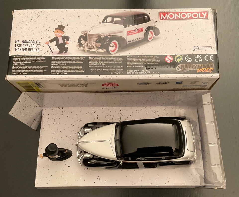 Chevrolet - Master with Mr. Monopoly Figure 1939 1/24 Jada - Immagine 3 di 4