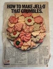 Vintage Jell-O " How to make Jell-O that Crumbles"    Advertisement cookies