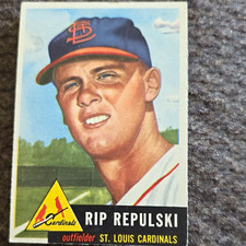 1953 TOPPS Rip Repulski #172 St. Louis Cardinals Rookie Baseball Card Base. rookie card picture